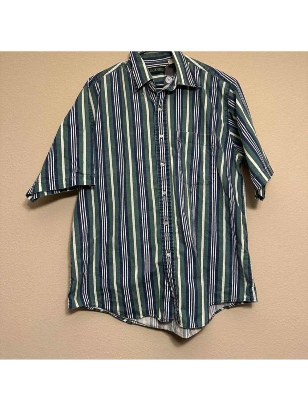 Vintage Saddlebred Stripe Casual Button Down Shirt